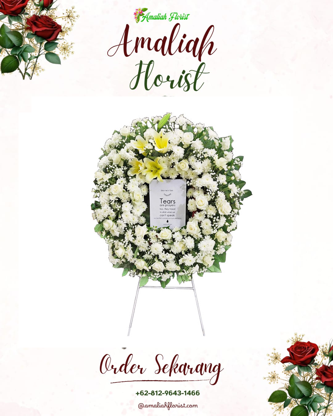 Krans Bunga Duka Laren